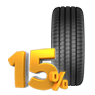 15 % Rabatt auf alle Reifen der Marken Goodyear, Dunlop, Fulda, Sava, Debica und Cooper. 